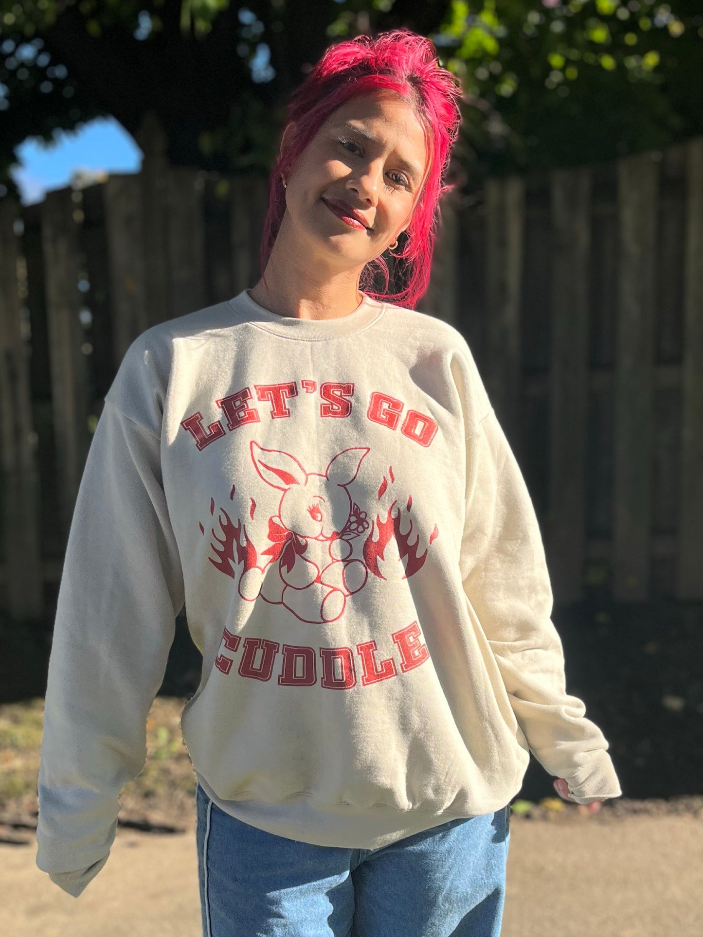 Let's Go Cuddle Sweatshirt