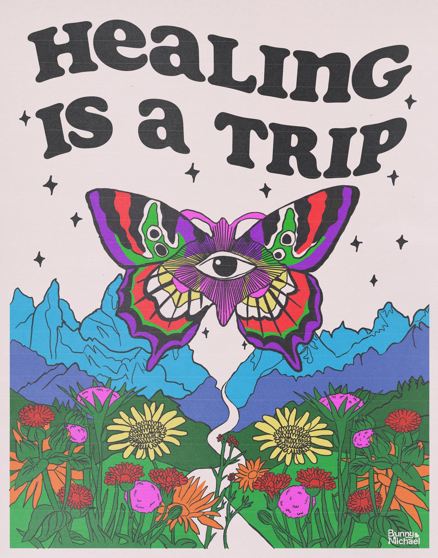 11" x 14" HEALING IS A TRIP Art Print