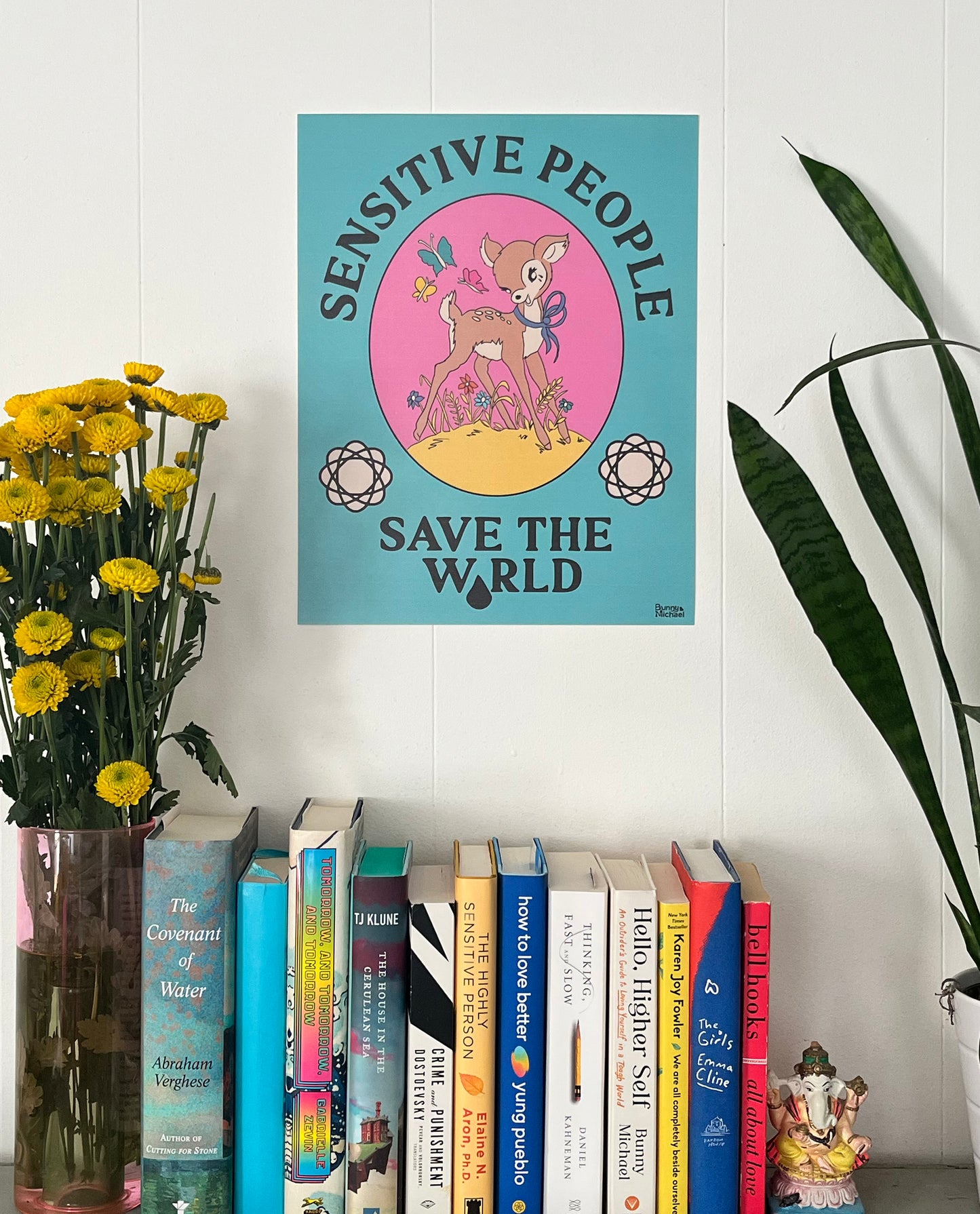 11" x 14" SENSITIVE PEOPLE SAVE THE WORLD Art Print