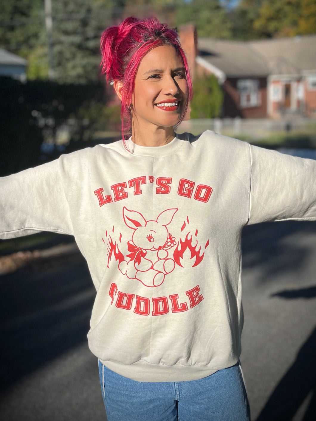 Let's Go Cuddle Sweatshirt